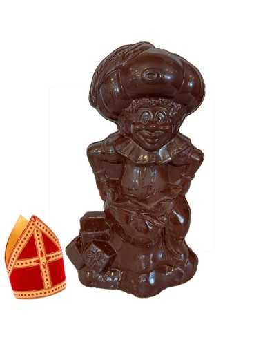 Mega lekkere Piet in zak - pure chocolade - 24cm