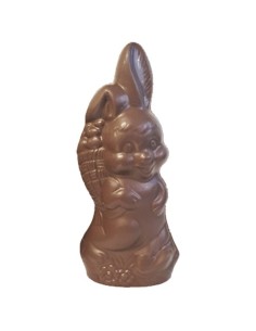 Paashaas met Mandje 22 cm – Belgische Melkchocolade