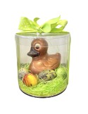 Chocoduck met paaseitjes in cilinder | Pasen