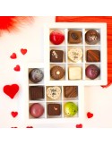 Doosje met 9 pralines en I love You | Valentijnscadeau