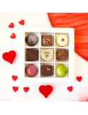 Doosje met 9 pralines en I love You | Valentijnscadeau