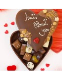 Chocoladehart “Nuts about you” – ambachtelijke melkchocolade