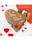 Chocoladehart “Nuts about you” – ambachtelijke melkchocolade