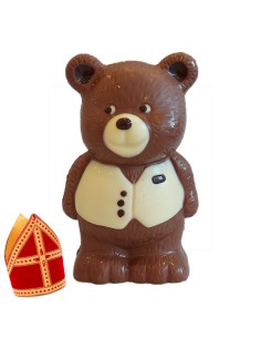 Ingekleurd Chocolade Beertje: 13cm