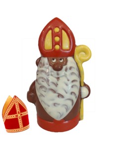 Kleurrijke Bolle Sint - 20cm