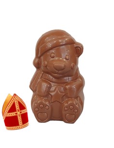 Een beertje met ster - melkchocolade - 11cm