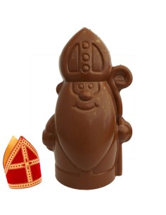 Bolle Sint in melkchocolade - 20cm