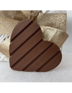Valentijnsreep Melkchocolade met Krokante Pralinévulling