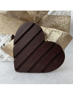 Valentijnsreep Pure chocolade met Krokante Pralinévulling