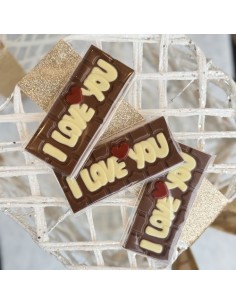 Romantische Melkchocolaereep met 'I Love You' | Perfect voor Valentijn