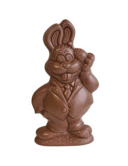 Moderne Chocolade Paashaas – 20 cm | Met Smartphone