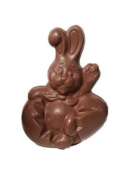 Paashaas in Gebroken Ei – Belgische Chocolade 16 cm
