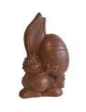 Paashaas met Groot Ei 22 cm – Belgische Paaschocolade