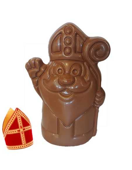 Lekkere chocolade Sint in melkchocolade - 20cm