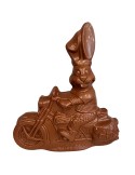 Paashaas op Motor 23 cm – Belgische Paaschocolade