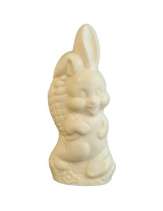 Paashaas met Mandje 22 cm – Belgische Witte Chocolade