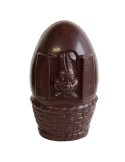 Paasei met Haas 15 cm – Belgische Pure Chocolade