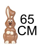 Mega Grote Paashaas 65 cm – Ingekleurde Belgische Chocolade